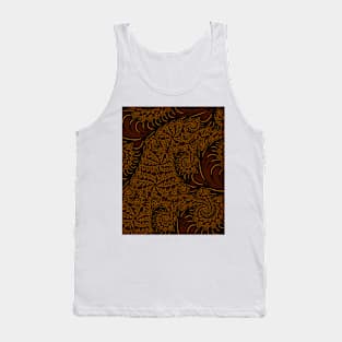Flowing Abstract Spirals Tank Top